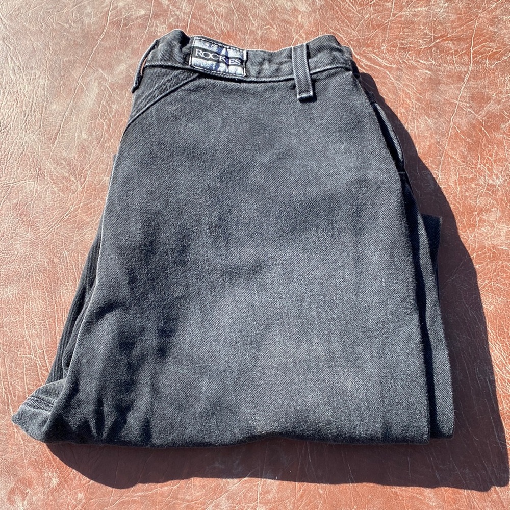 Vintage western Rockies black denim